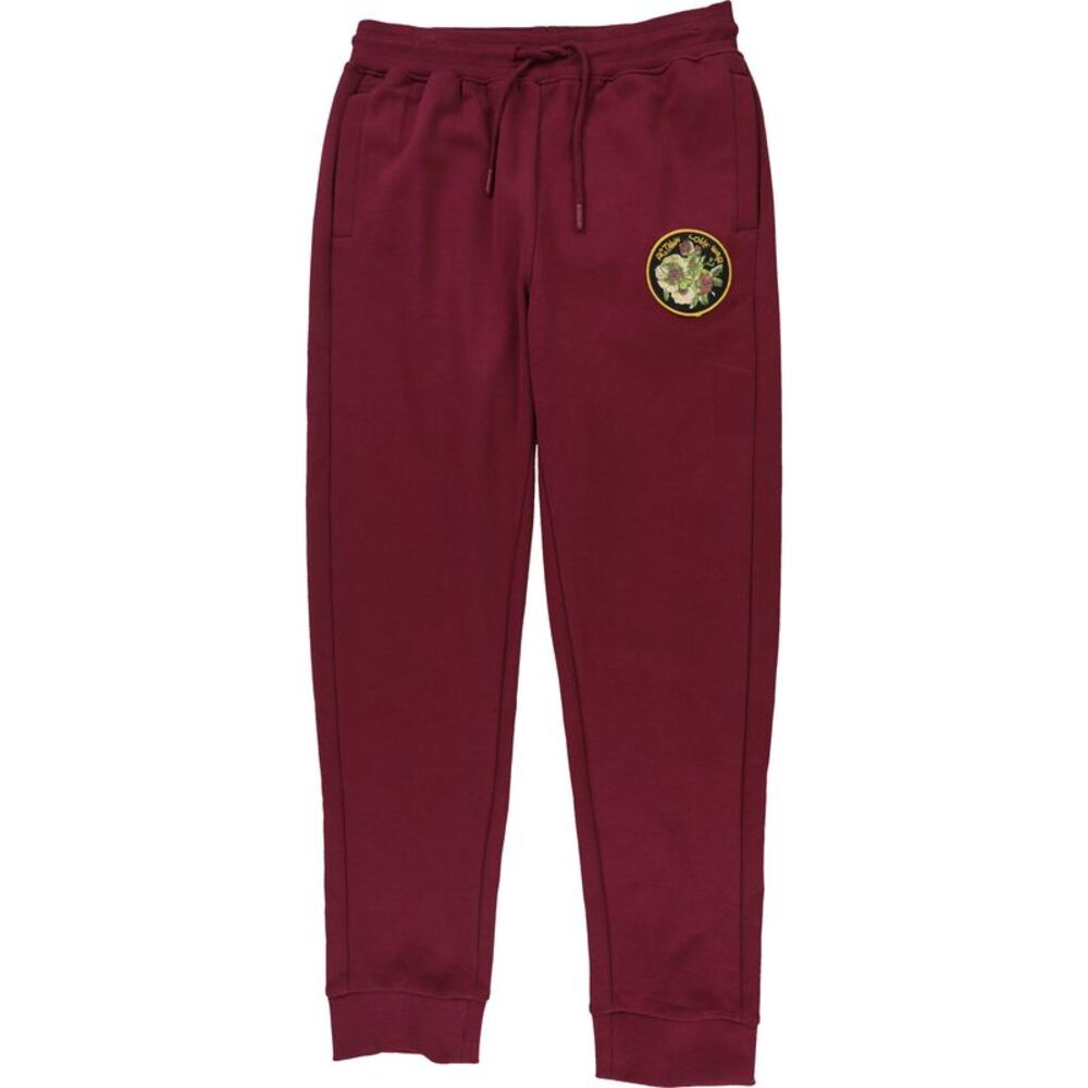 AGtawh Mens Floral Logo Tapered Relaxed Jogger Athletic Pants, NWT